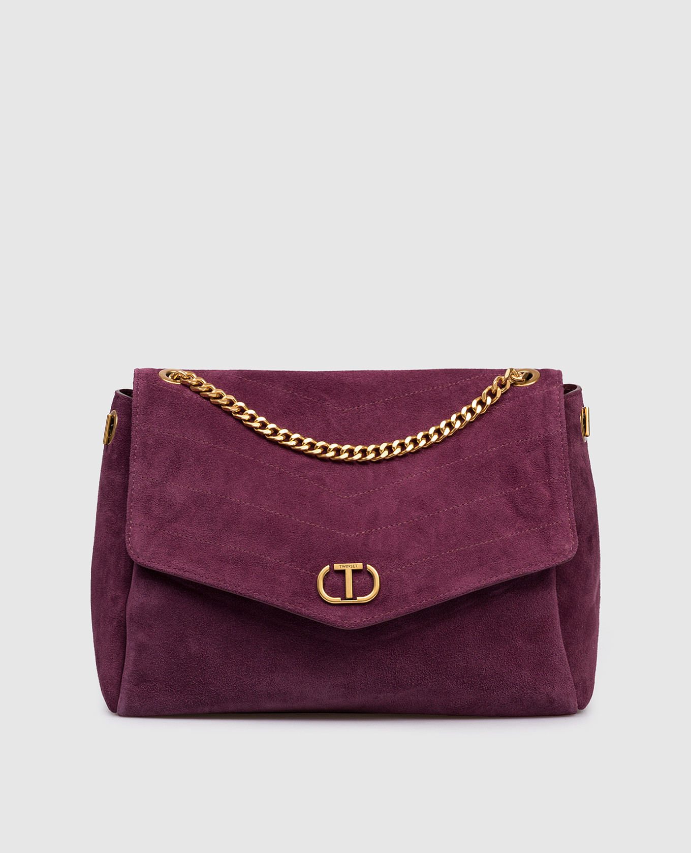 

Purple suede Dreamy bag Twinset, Violet
