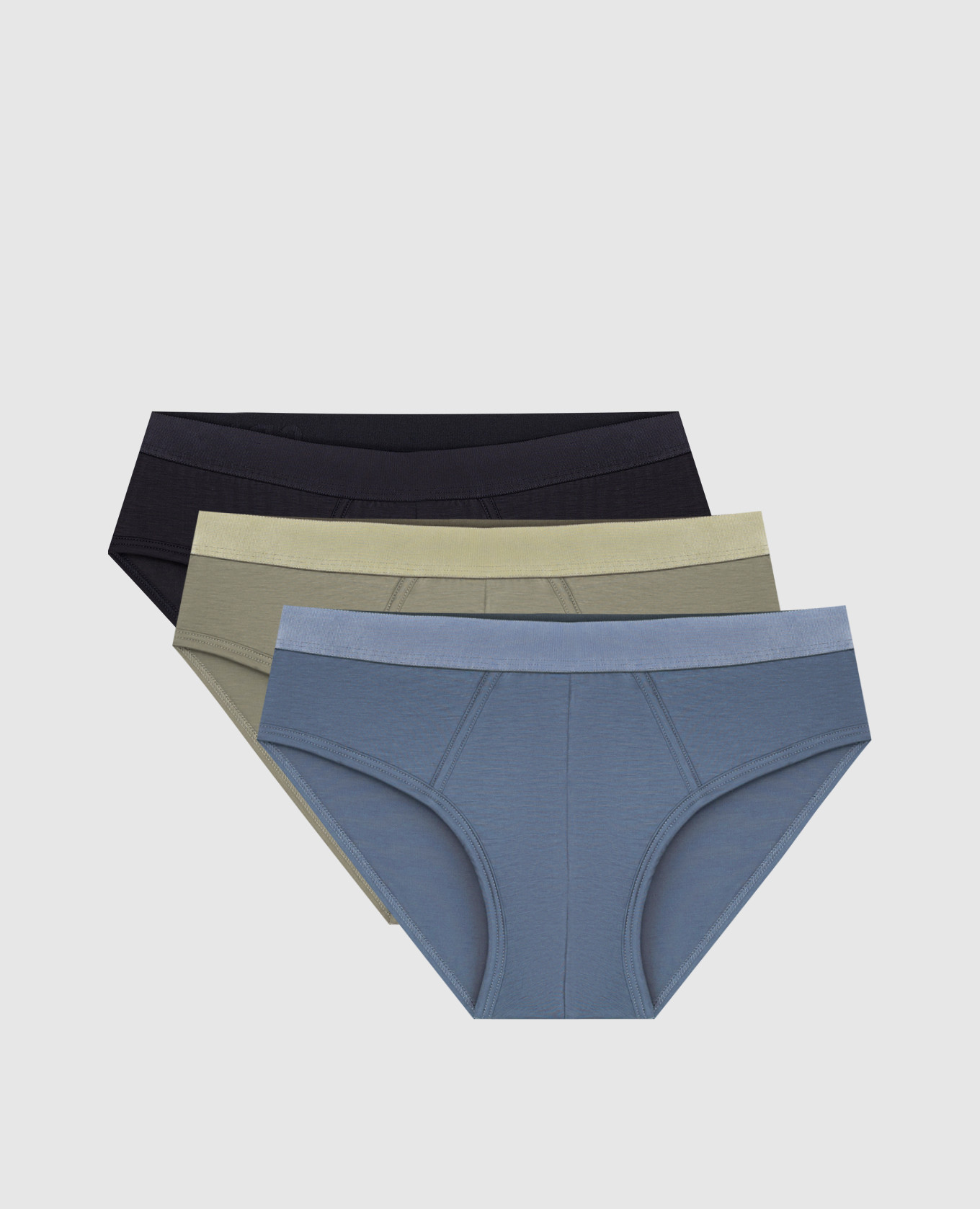 

Set of briefs with logo CDLP, White