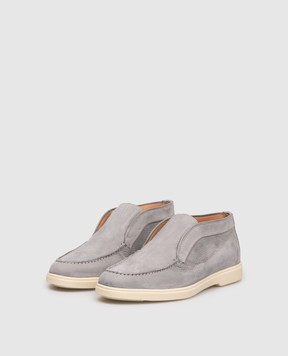 Santoni Gray nubuck deserts WUYA58458TISNPRX