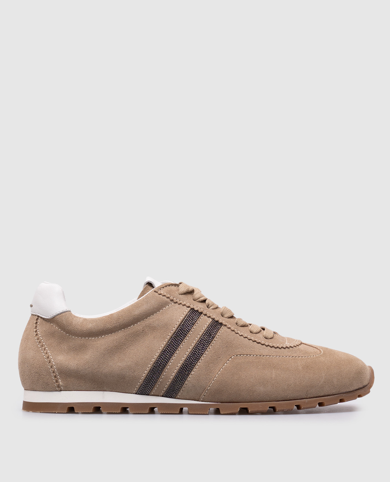 

Electra beige suede sneakers with monil chain Doucal's
