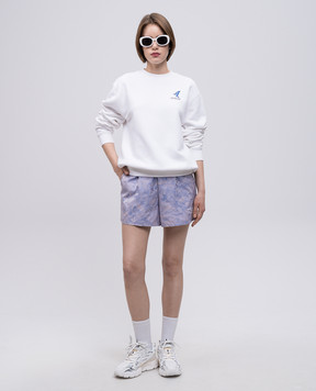 Off-White White sweatshirt with print OWBA055S25FLE001