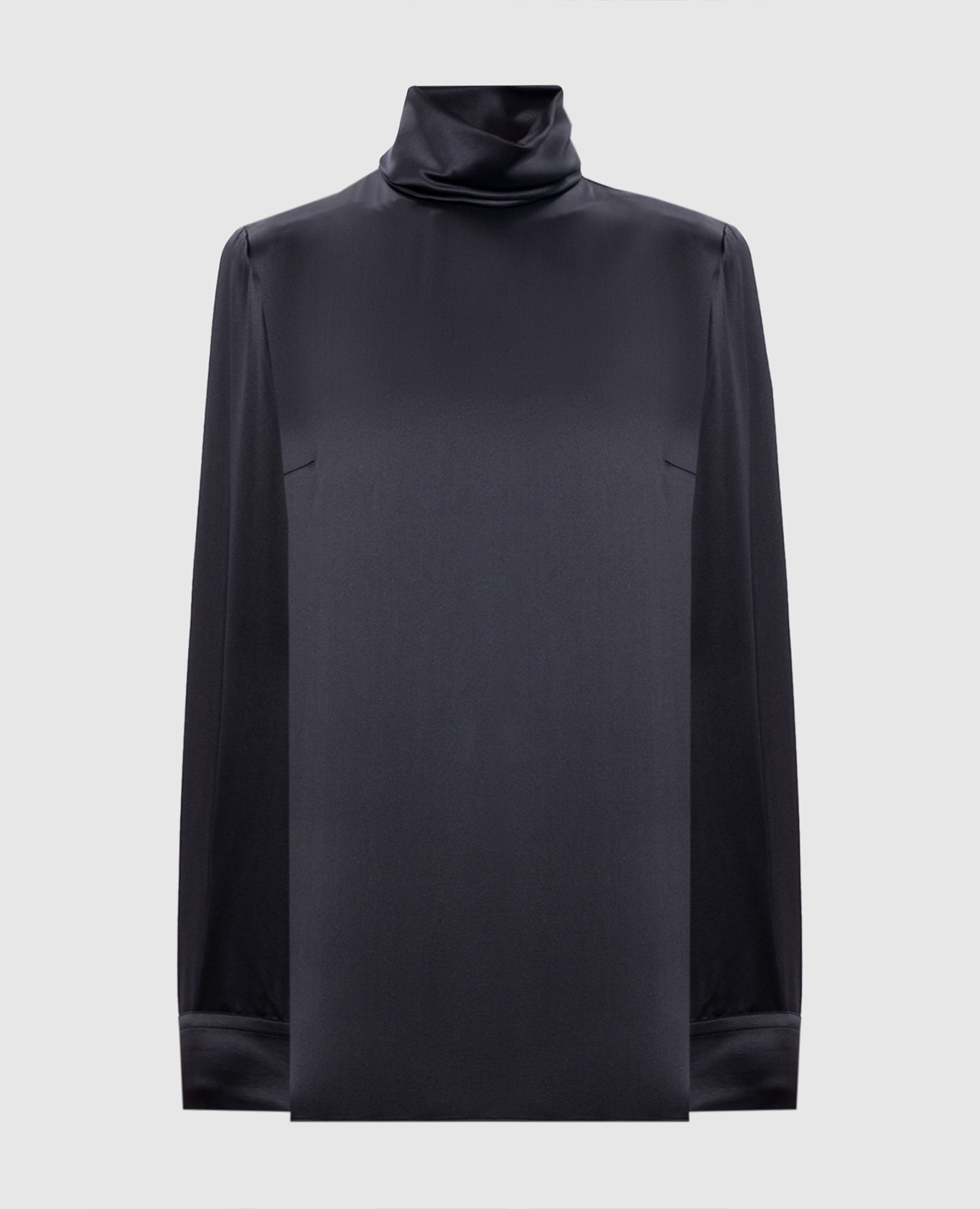

Black blouse made of silk with a shiny texture Dolce&Gabbana