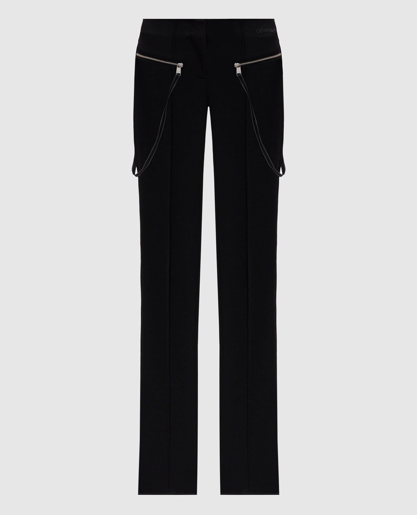 

Black flared pants with logo Off-White