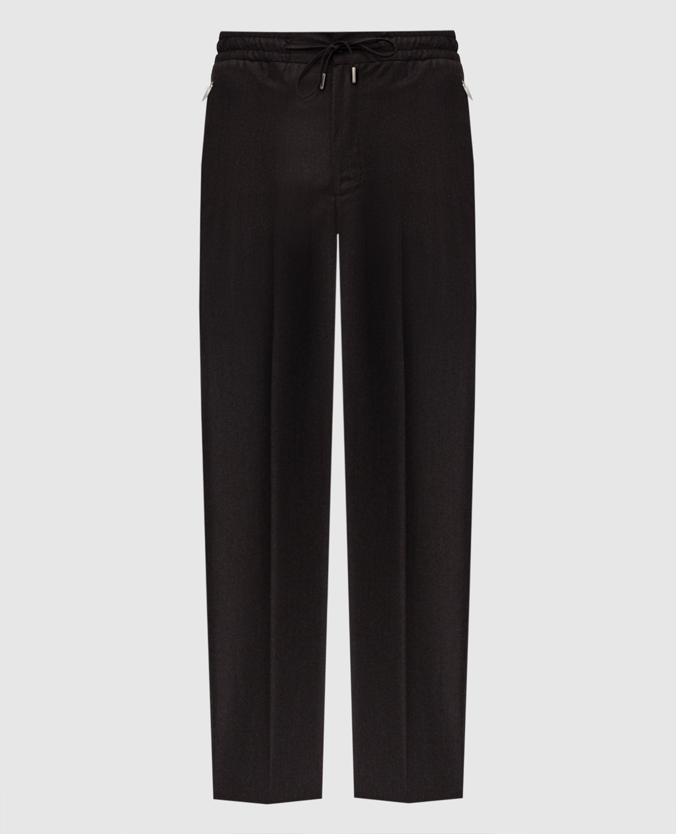 Brown wool and cashmere pants Bertolo Cashmere