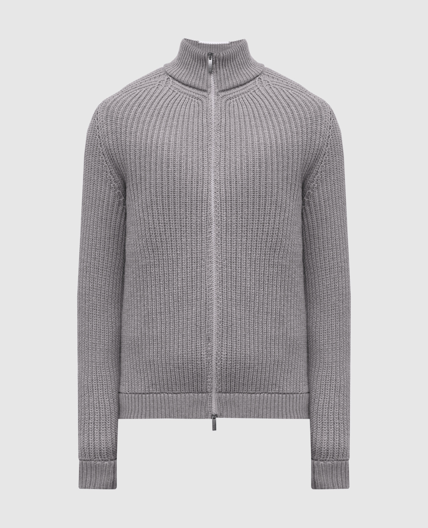 

Gray wool cardigan Peserico, Grey