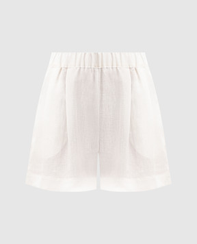 Asceno White Zurich linen shorts B027F06C78