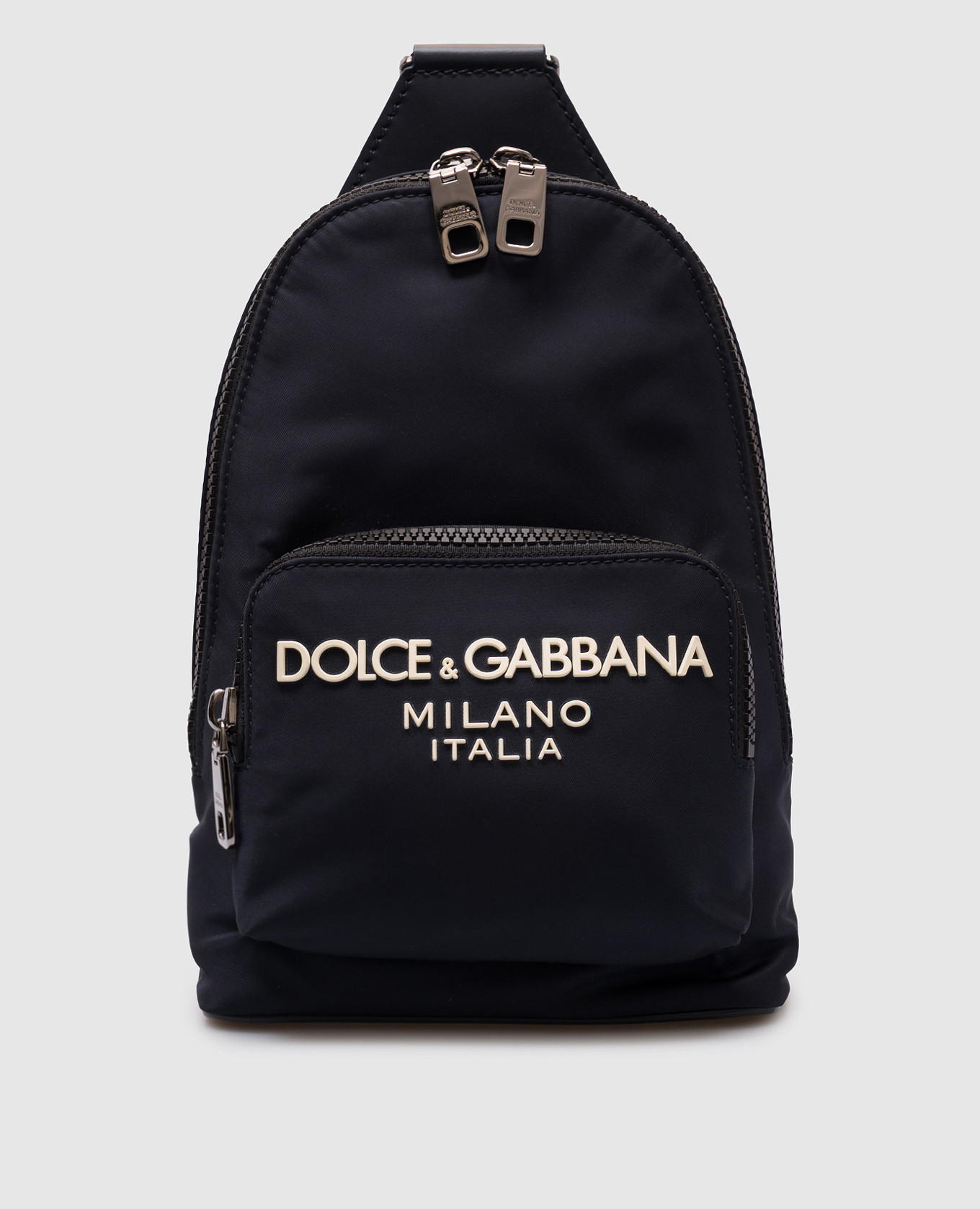 

Blue sling bag with textured logo Dolce&Gabbana