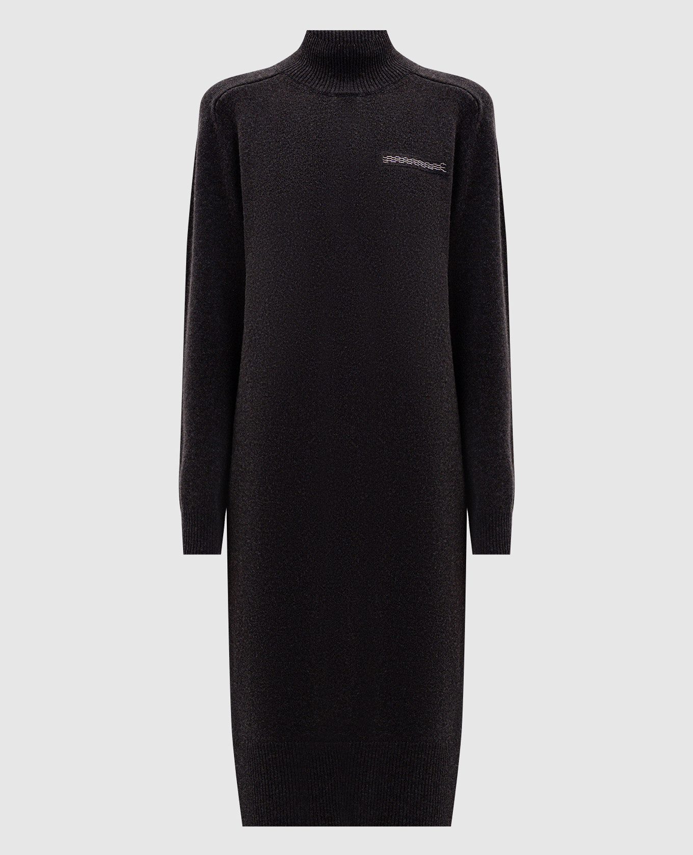 Gray wool, silk and cashmere dress Peserico