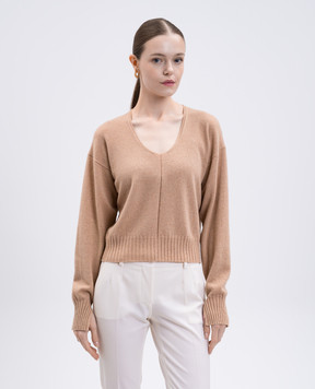 Twinset Beige cashmere and wool pullover 252TP3493