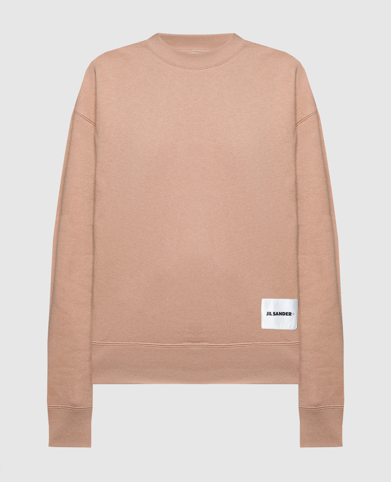 

Brown sweatshirt with logo patch Jil Sander, Коричневый