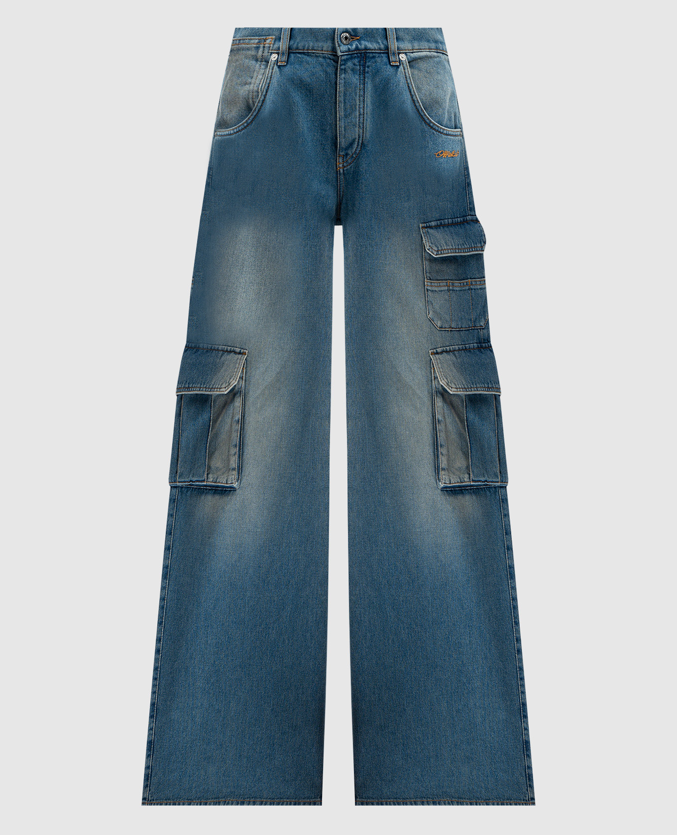 

Blue logo cargo jeans Off-White