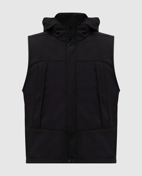 C.P. Company Black hooded vest MVE005A006097A