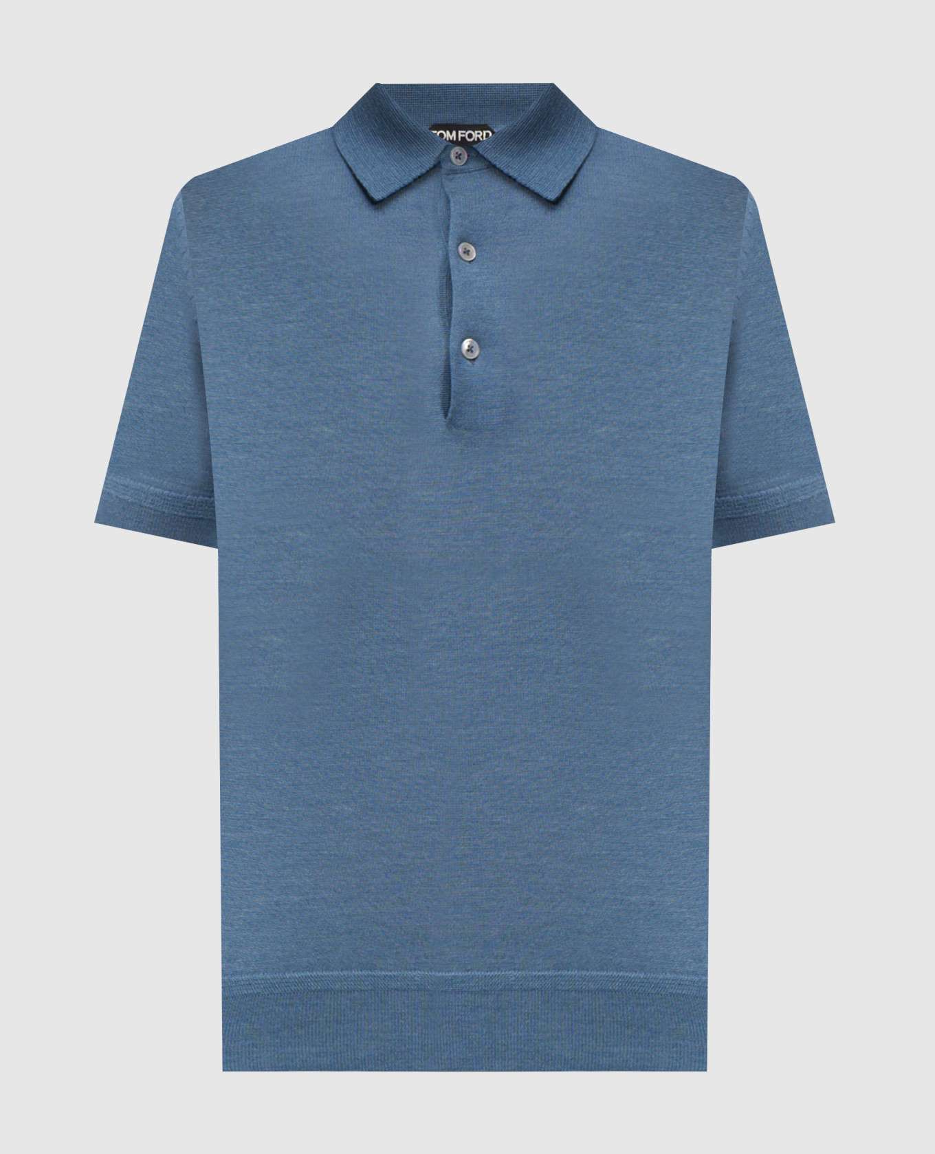 Blue cashmere and silk polo shirt Tom Ford