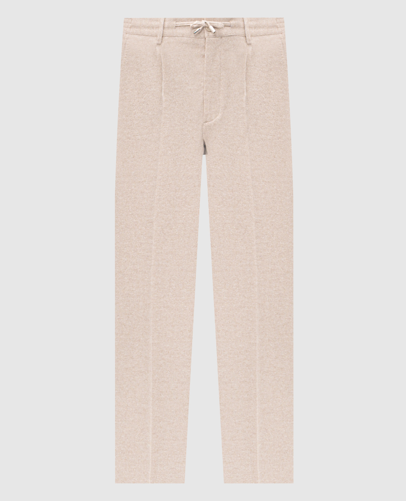 

Beige wool and silk pants Stefano Ricci