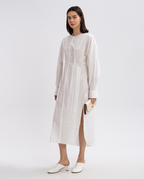 Khaite Wexley white midi dress 5465148