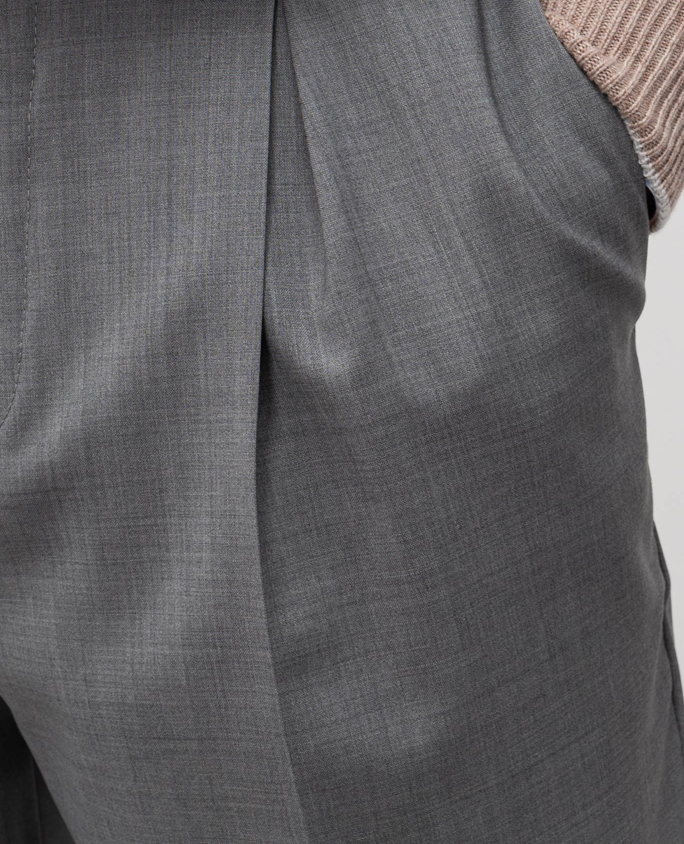 

Grey wool trousers with logo patch Brunello Cucinelli