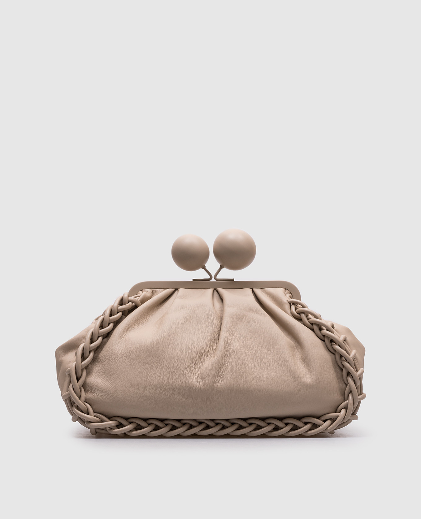 

Beige leather bag with weaving Max Mara Weekend