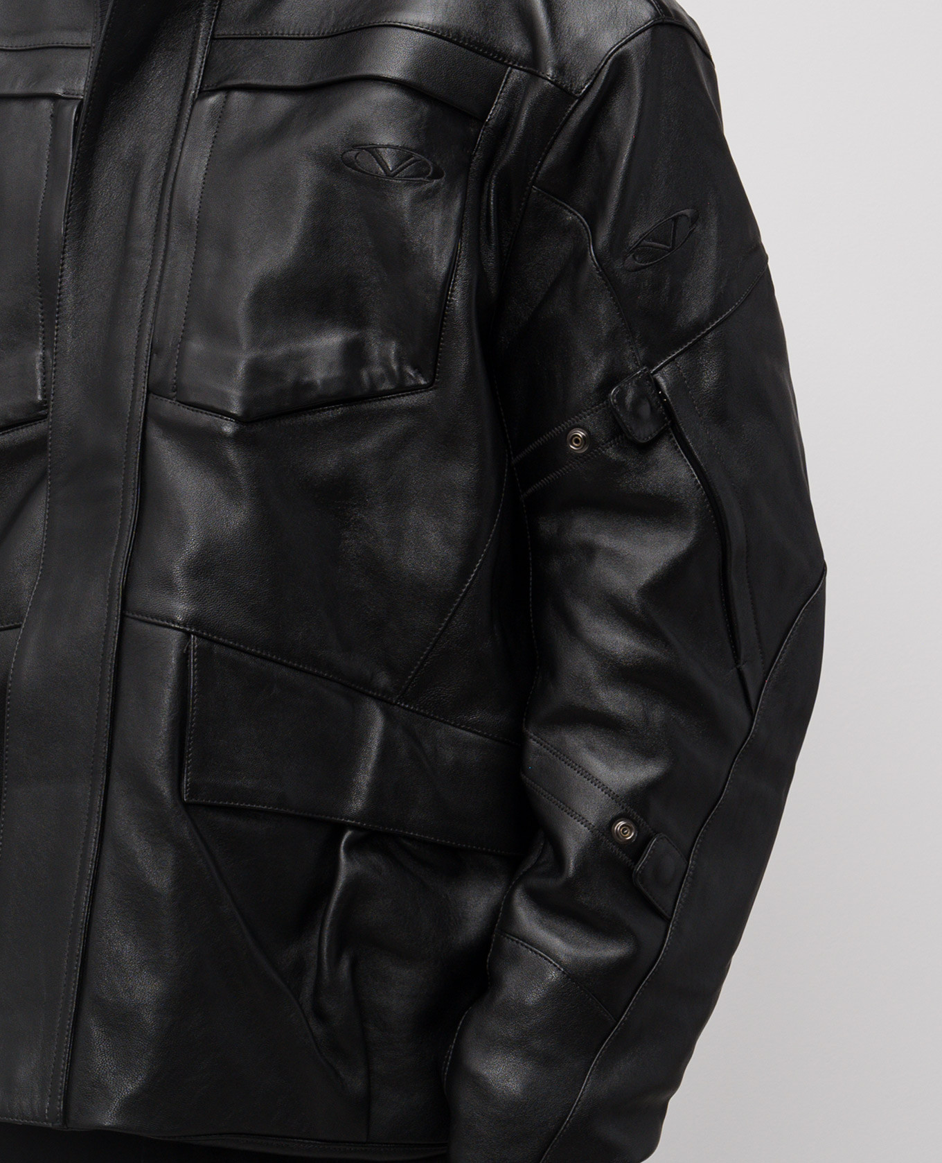 Set of black leather jacket and quilted jacket Vetements 5