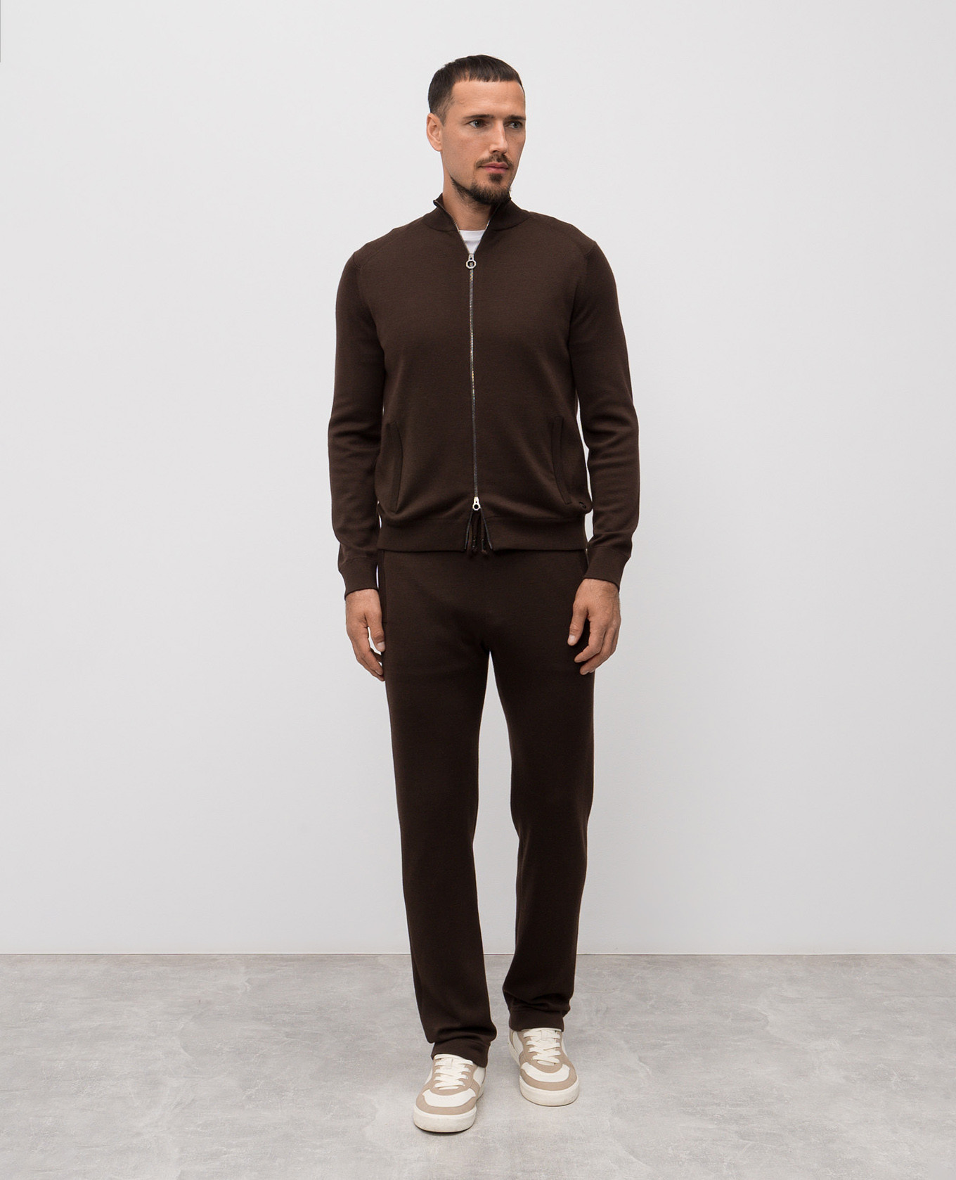 

Brown cashmere tracksuit Stefano Ricci