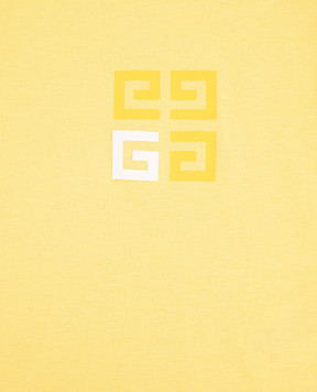 Givenchy Children's yellow T-shirt with logo H30645918