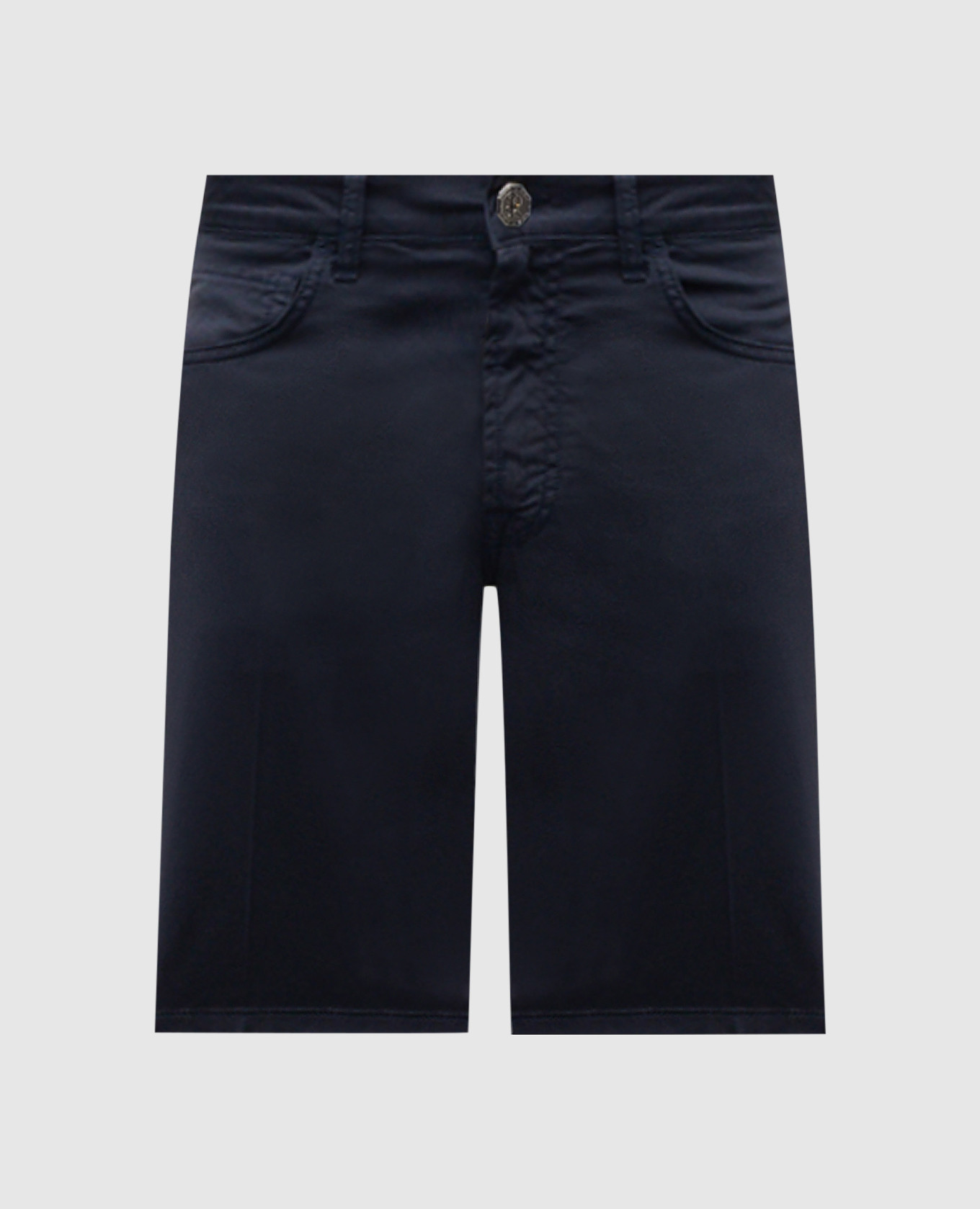 

Blue shorts with logo patch Stefano Ricci