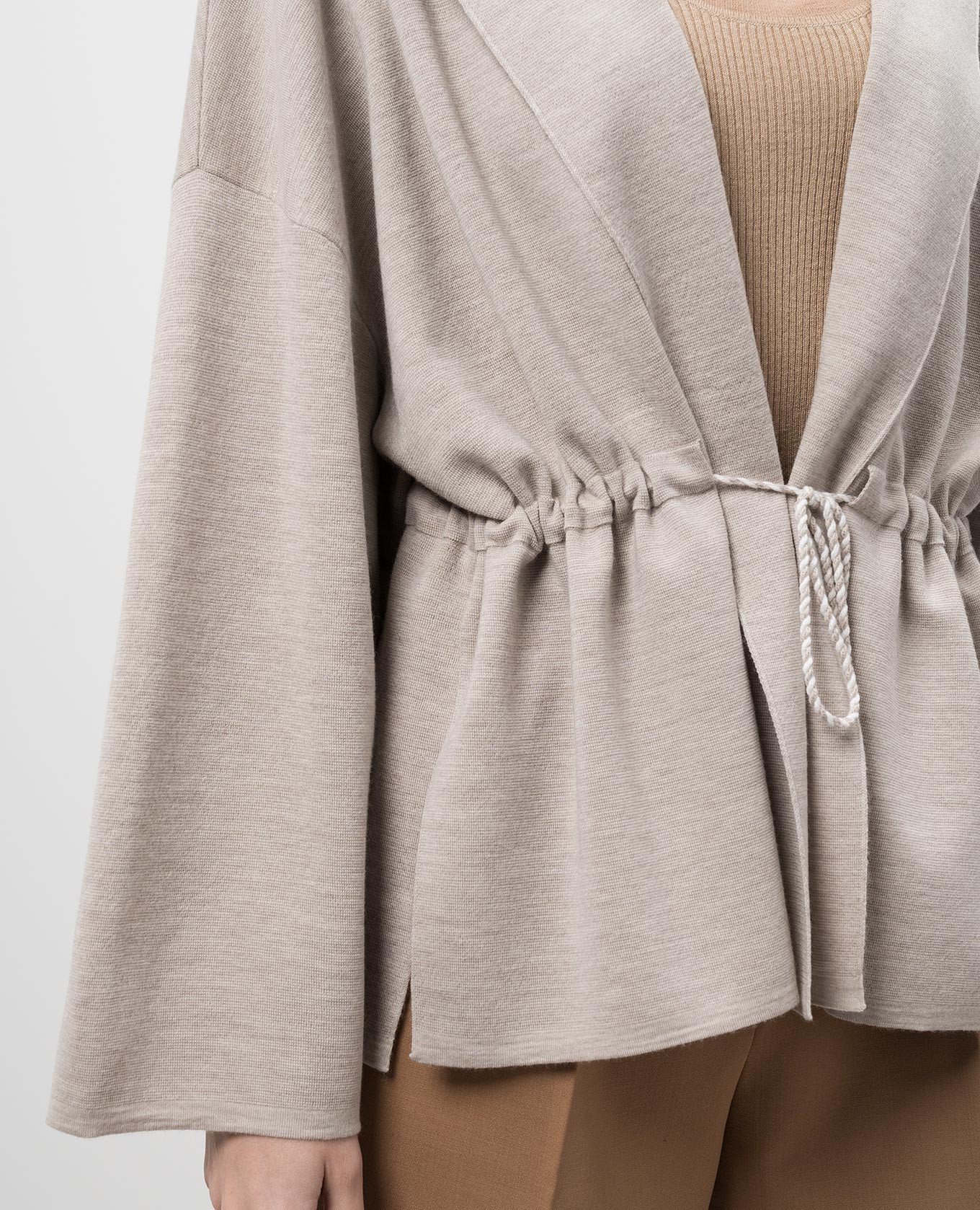 

Beige ETNA wool cardigan with a smell Max Mara