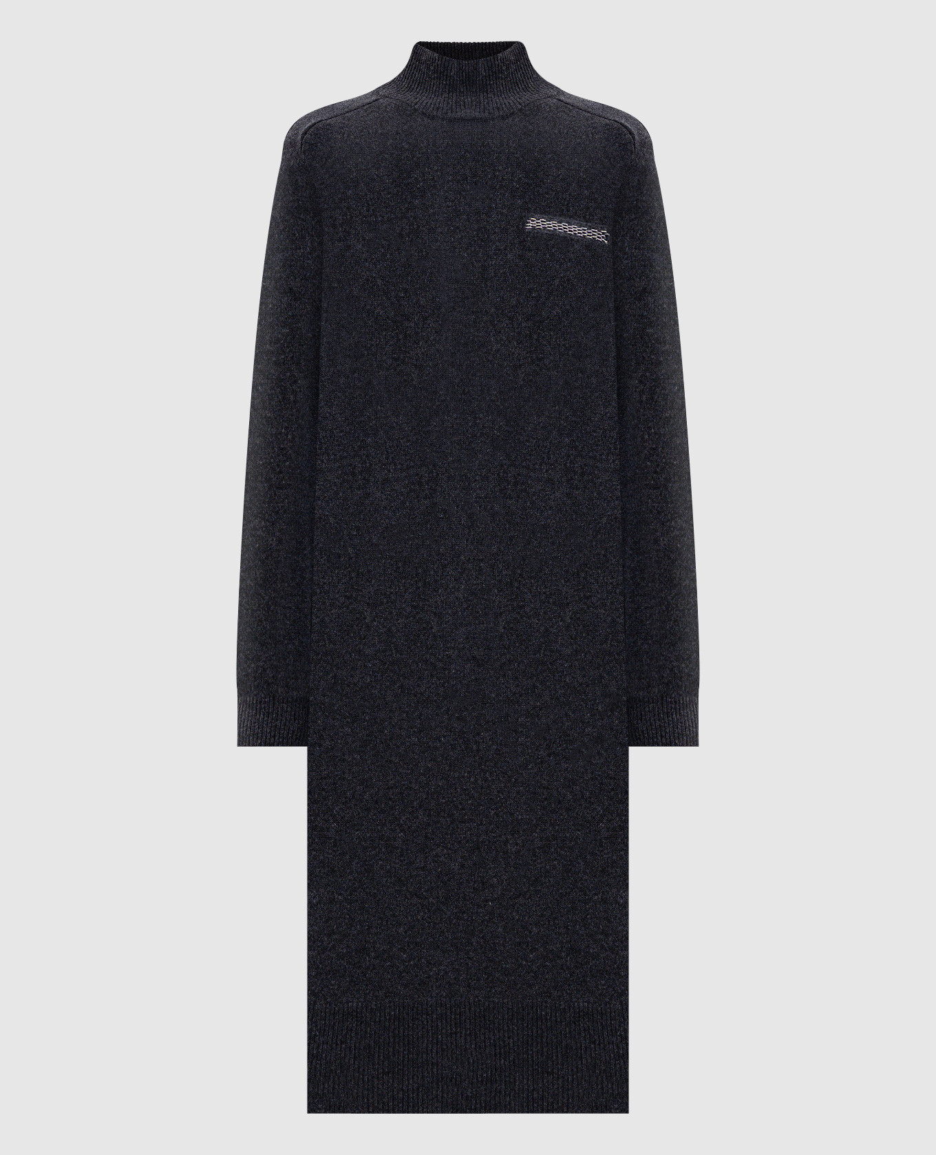 Gray wool, silk and cashmere dress Peserico
