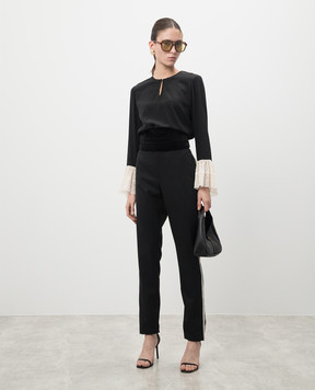 Saint Laurent Black silk blouse 453804