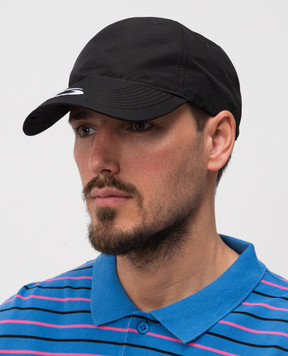 Balenciaga Black Trucker Cap with Perforation 8305714F1B6