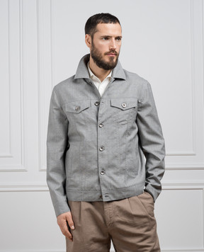Brunello Cucinelli Gray wool jacket MB4076907