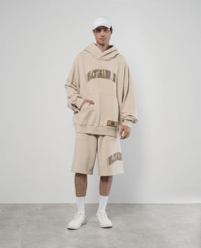 Dolce&Gabbana Beige logo hoodie G9AKPZG7NQI