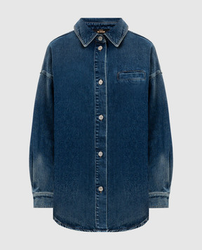 Twinset Blue denim shirt with slits 252AP2420