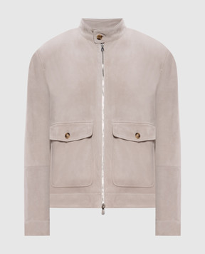 Brunello Cucinelli Beige suede jacket M0PCL2028