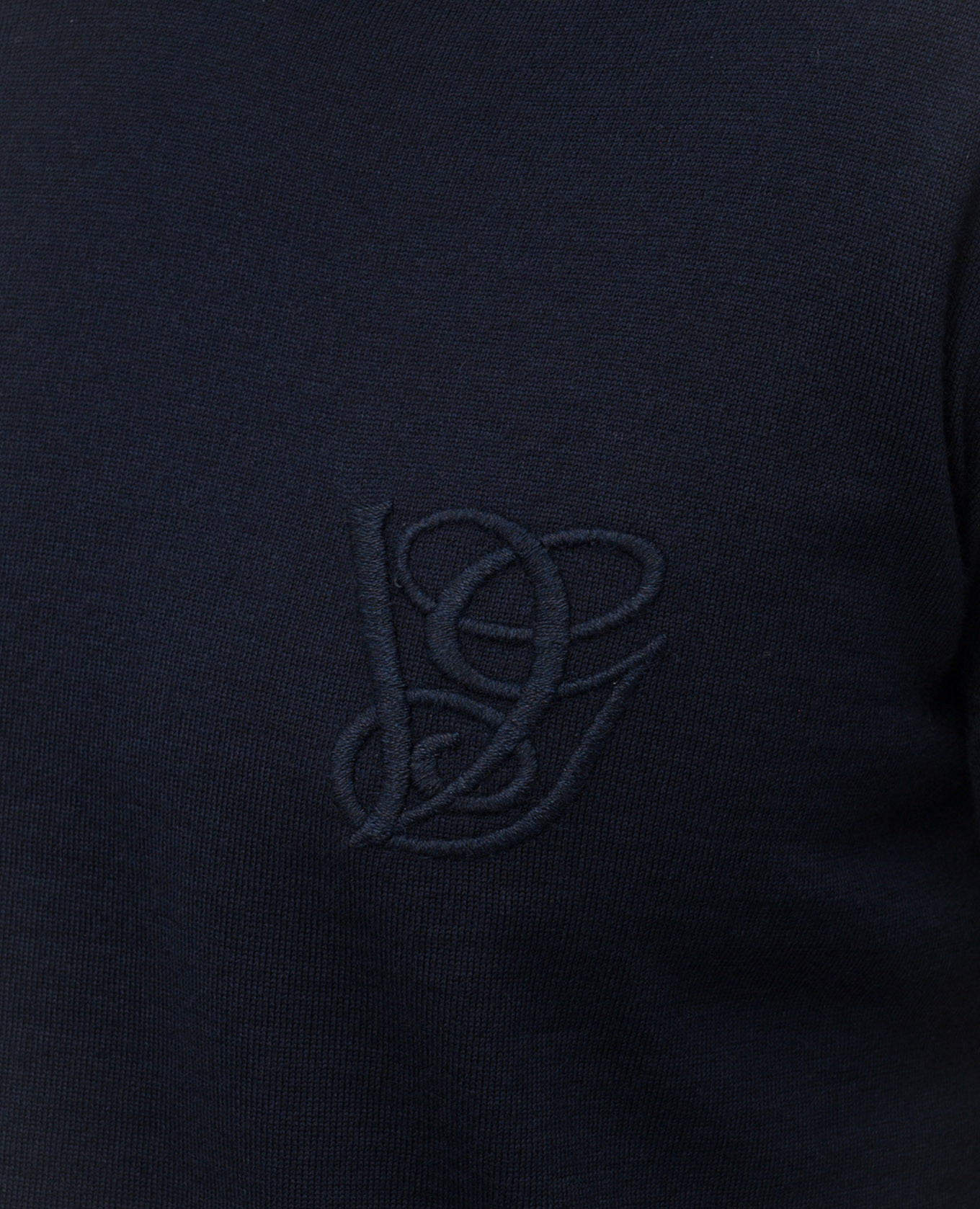 Blue wool turtleneck with monogram embroidery Valentino 4