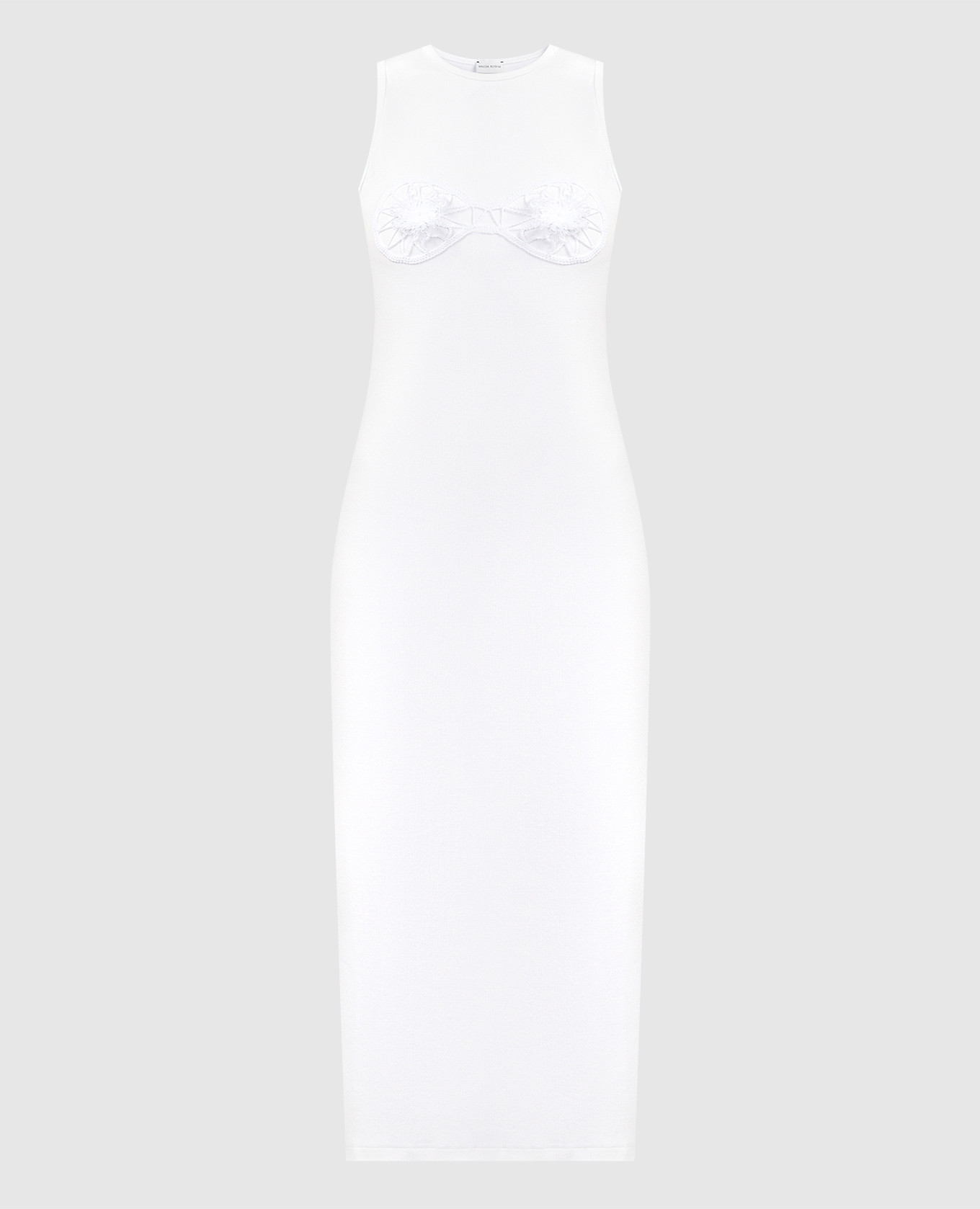 

White dress with appliqué Magda Butrym