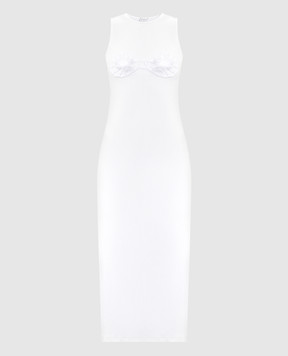 Magda Butrym White dress with appliqué DRESS05125524