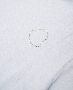 Moncler ENFANT Children's blue T-shirt with crystals K19548C0003689AXM810