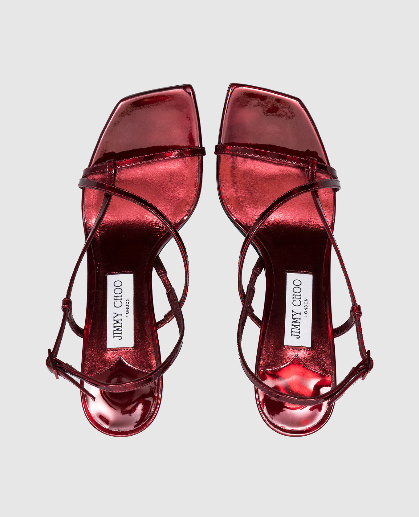 

Etana 80 red patent leather sandals Jimmy Choo