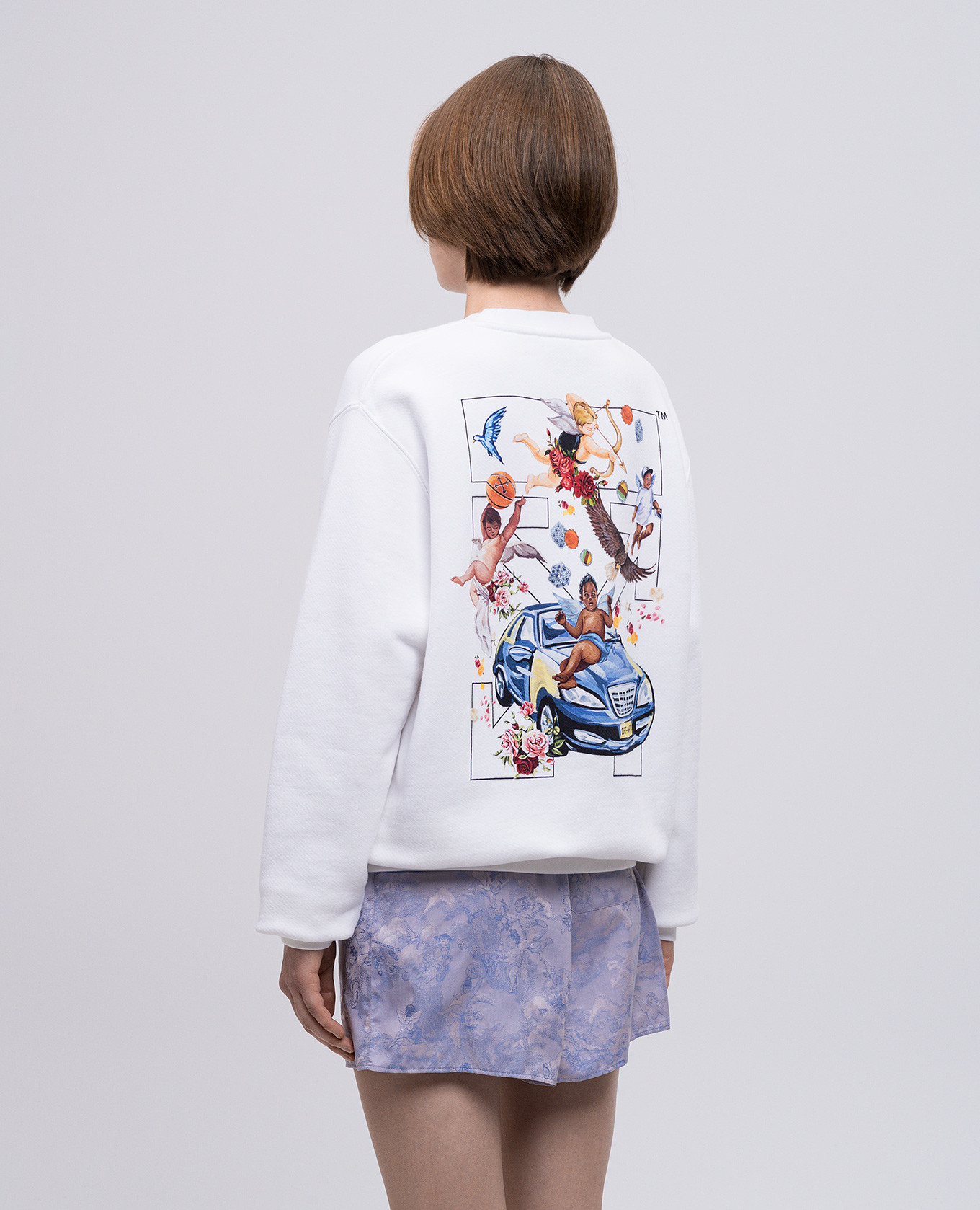 

White sweatshirt with print Off-White