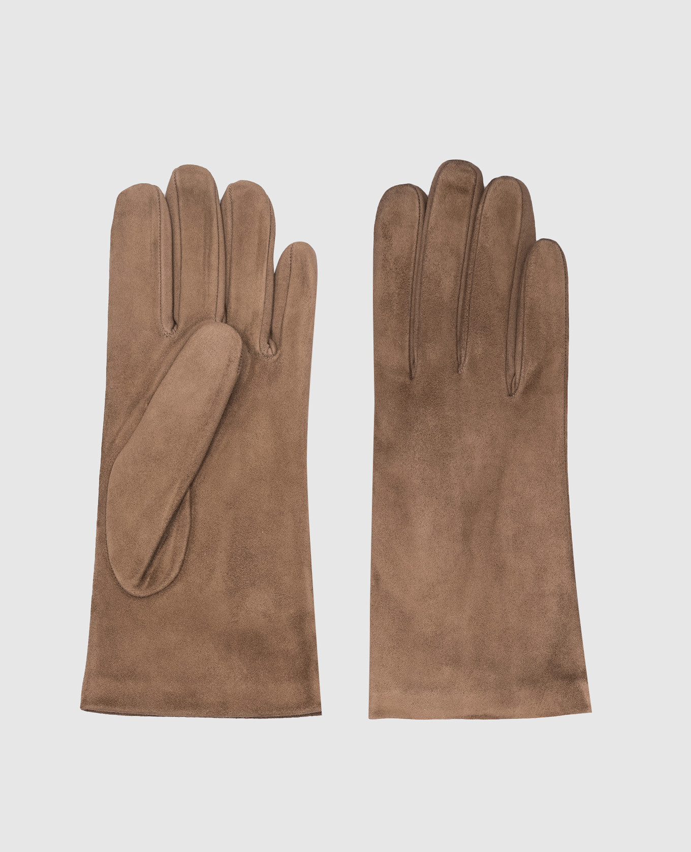 

Brown suede gloves Sermoneta Gloves