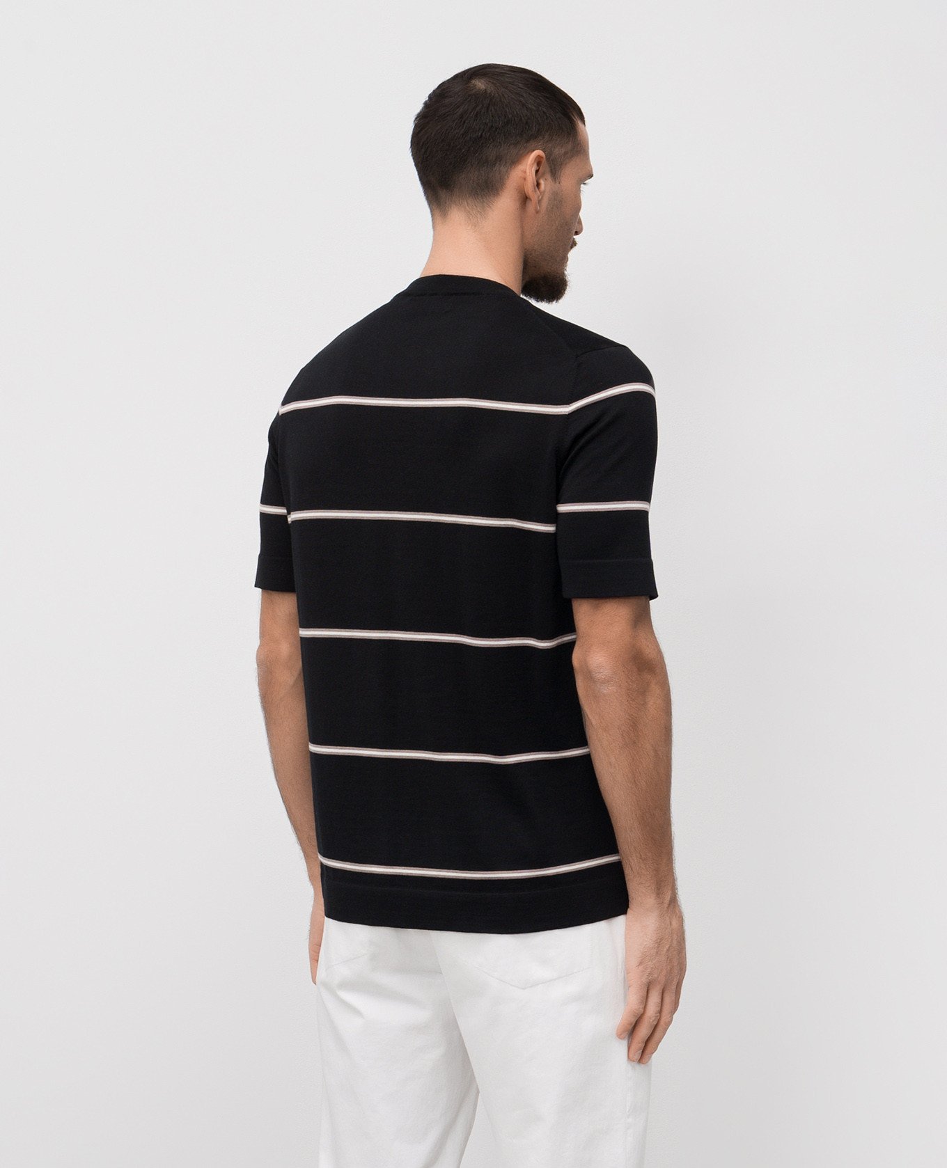 

Black striped T-shirt Brunello Cucinelli