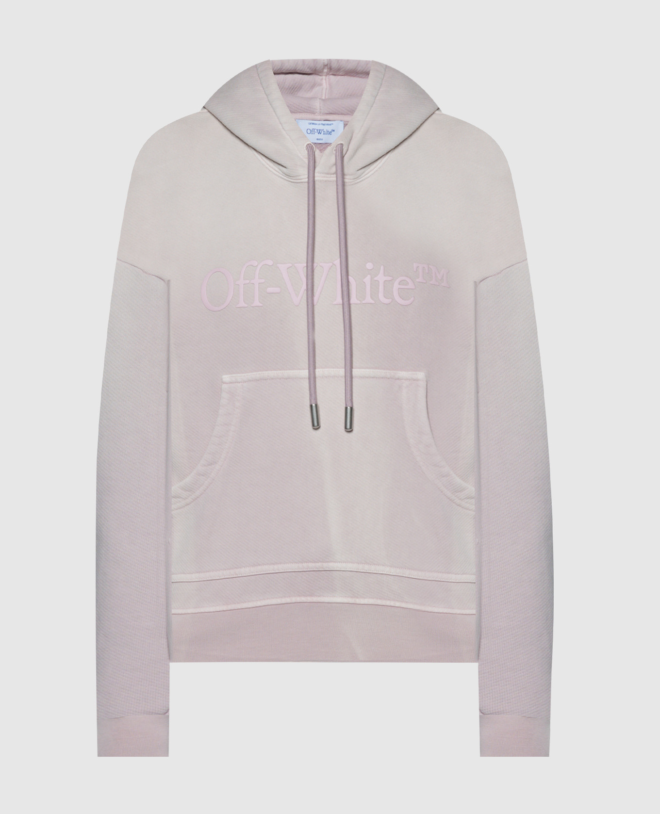 

Pink hoodie with textured logo Off-White