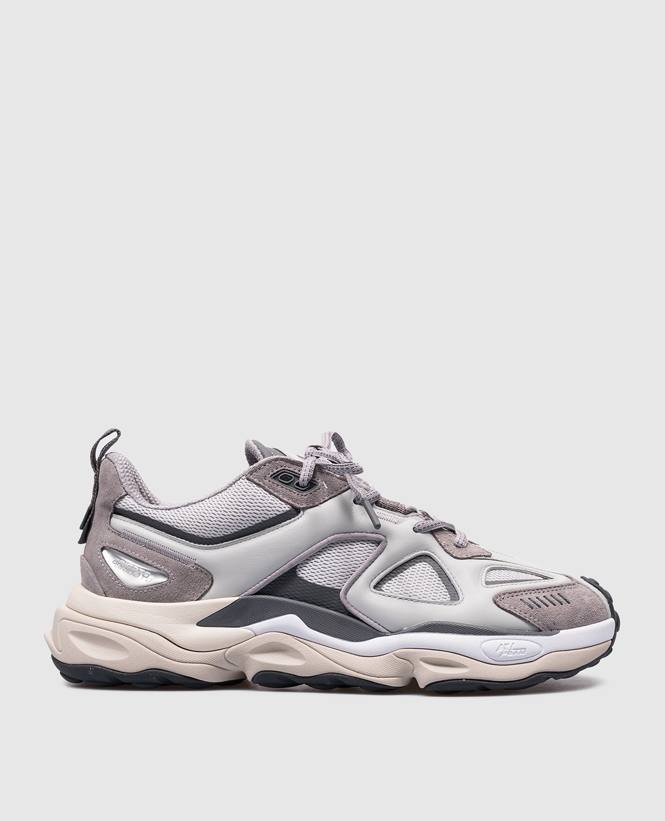 

Satellite gray combination sneakers Axel Arigato, Серый