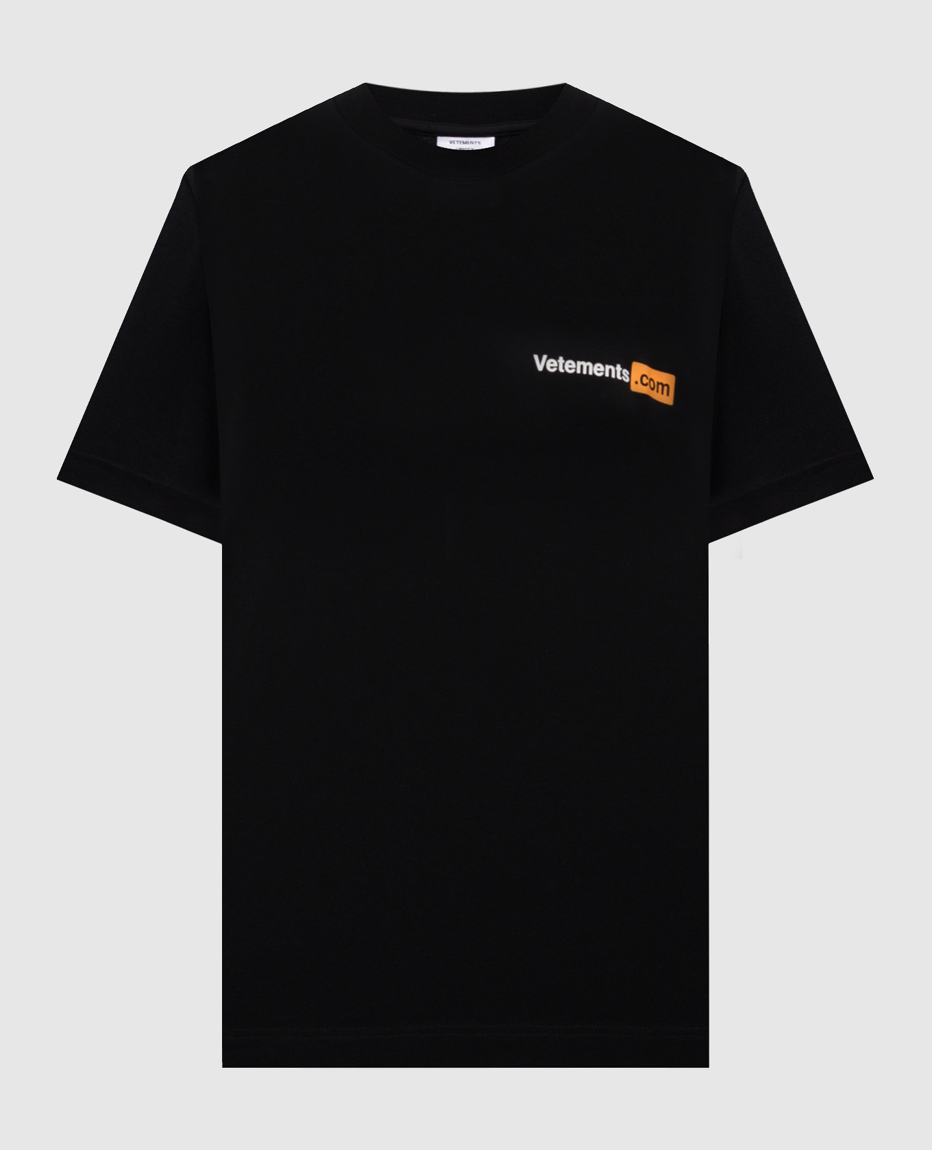 

Black t-shirt with logo print Vetements