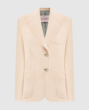 Valentino Beige wool and silk jacket 6B3CE4101CF