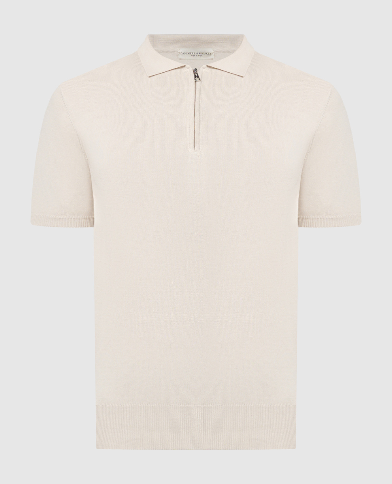 

Beige straight cut polo shirt Cashmere&Whiskey