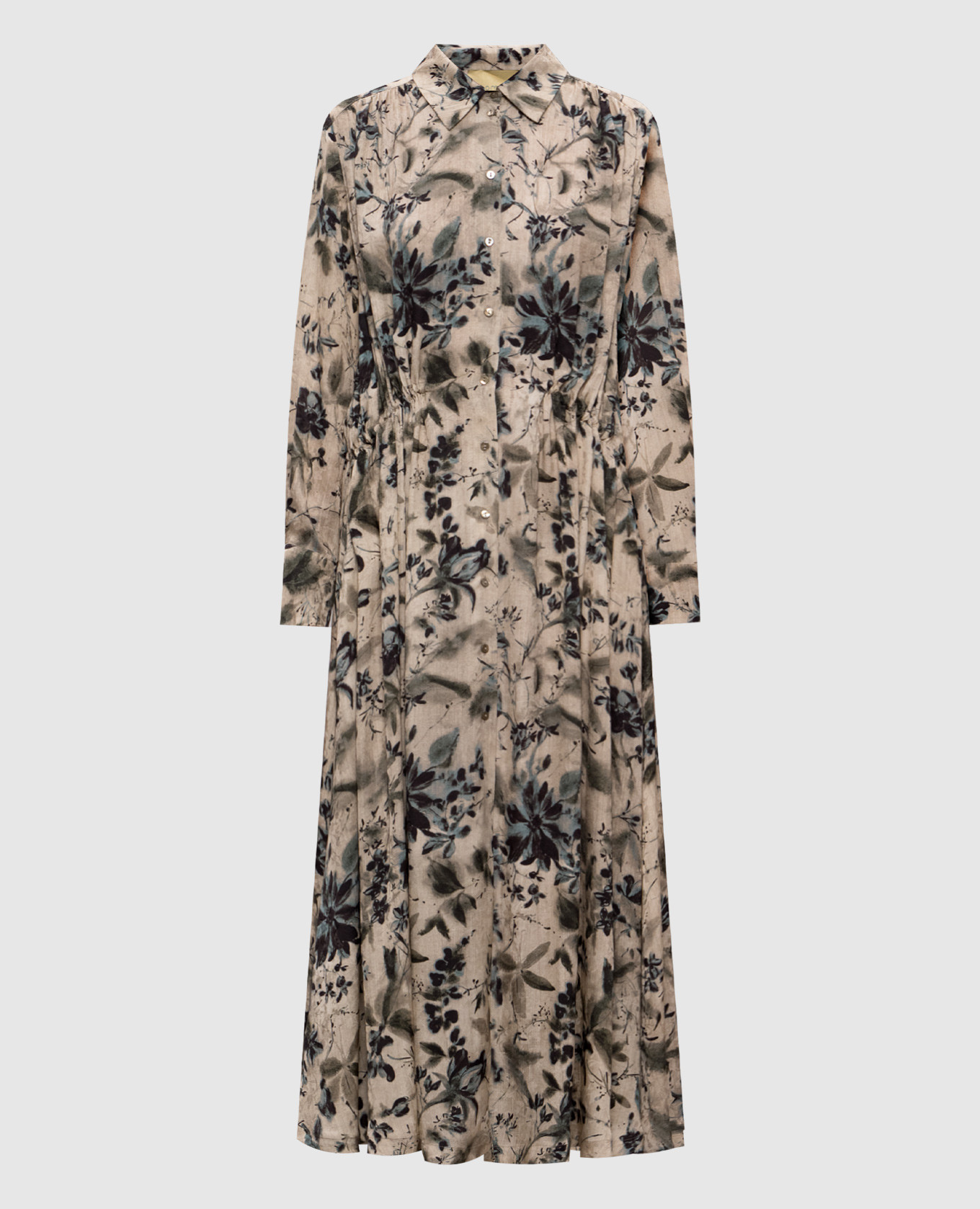 Beige Natalie shirt dress Momoni