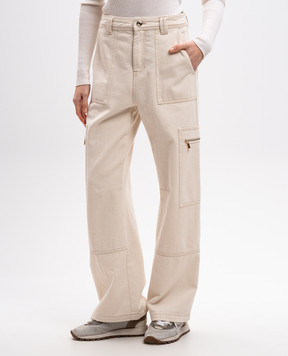 MooRER Beige ARYS pants ARYS43ECRU