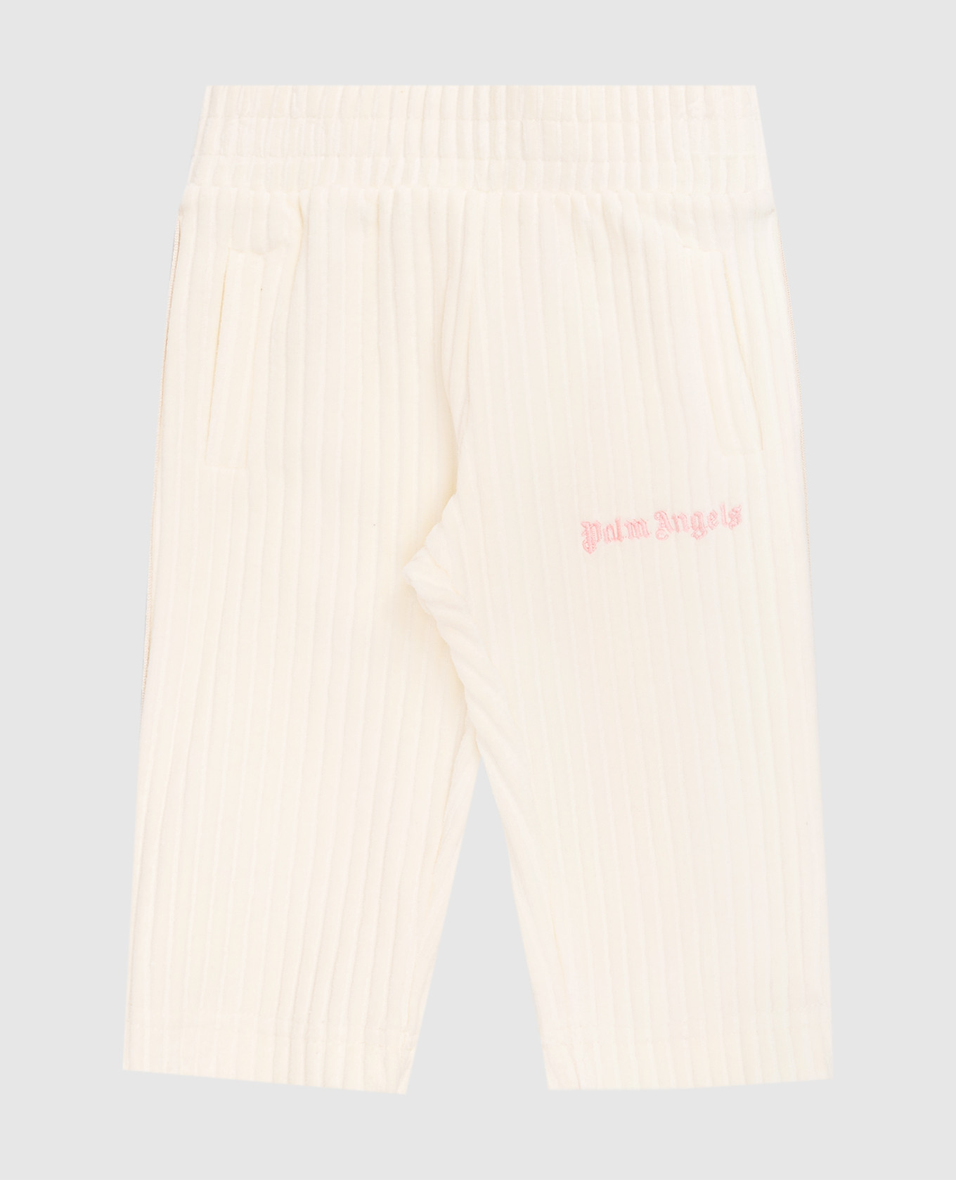 Children&#39;s beige corduroy sweatpants Palm Angels