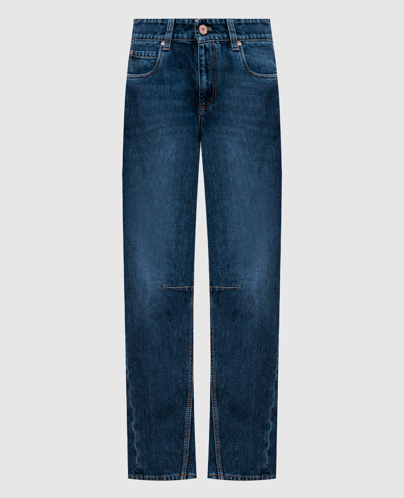 

Blue jeans with a distressed effect Brunello Cucinelli